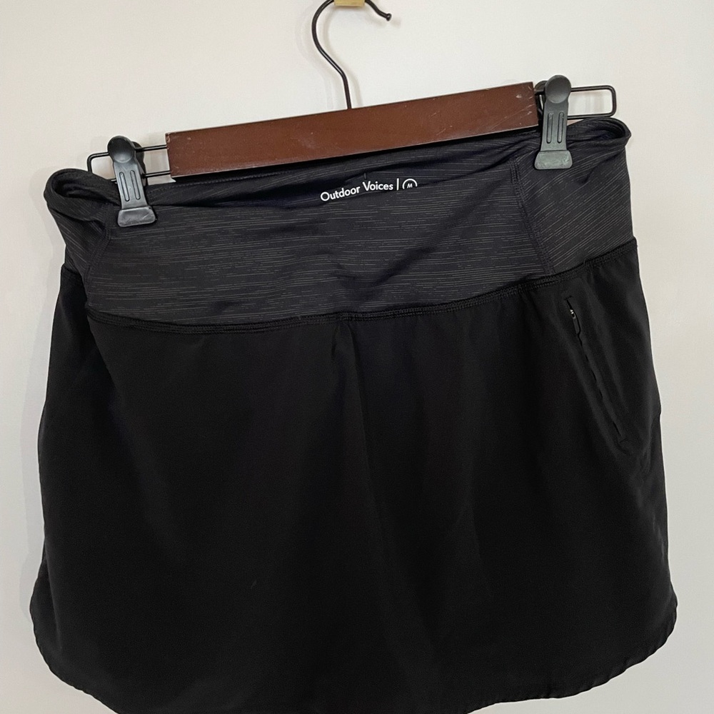 Outdoor Voices Black Skort